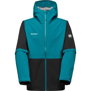 Mammut Мъжко водоустойчиво яке Mammut Linard Guide Hardshell Hooded Jacket Waterproof jacket - Black / Deep Teal (002-3178-0511)