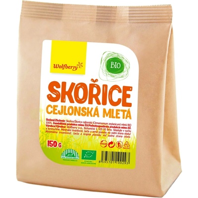 Wolfberry Skořice Cejlonská mletá BIO 150 g – Zboží Dáma