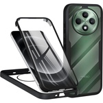 Techsuit Калъф за Oppo Reno12 F 4G / Reno12 F 5G / Reno12 FS + Протектор - ColorVerse 360 Series - Черен