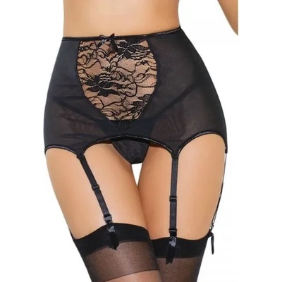 Q-Lingerie Комплект жартиерен колан с висока талия и прашки Floral