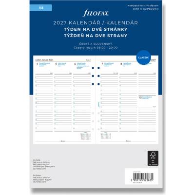 Filofax kalendář A5 2027 ČJ+SJ týden/2 stránky – Zboží Živě