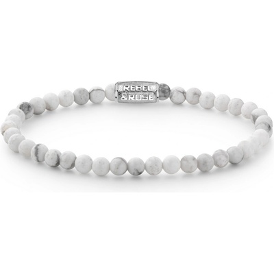 Rebel & Rose Dámsky náramok Virgin White 4 mm RR-40007-S-XS