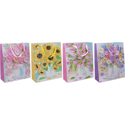 Darčeková taška L 31 × 40 × 12 cm – celoročný mix motívov