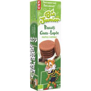 Bio Junior Био зърнени бисквити Bio Junior - С млечен шоколад, 120 g (BB202699) - ozone