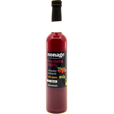 nonage Brusinková šťáva Džus Brusinka BIO Premium 500 ml