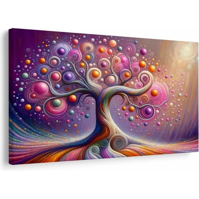 Obraz magický strom života v barvách - 60x40