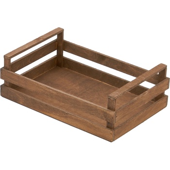 Bisetti Дървен панер тип "Касета" 30x20xh10cm ВЕНГЕ (27104T) (014399)