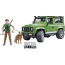 Bruder 2587 Land Rover Defender figurka myslivce a psa