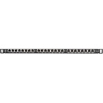 Lanberg patch panel 24 port 0.5U CAT. 6 shielded, black (PPS6-0024-B) - gtcomputers