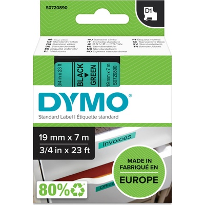 DYMO pásky D1 19mm štandard Čierna na zelenej