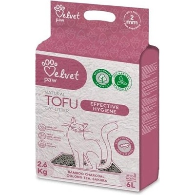 Velvet Paw Котешка постелка Velvet Paw Tofu с бамбуков активен въглен 6 л