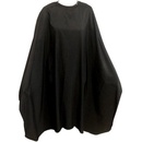 Fox Collection Kadernícky strihací plášť Silky Line so zapínaním na cvoky čierny