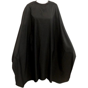 Fox Collection Kadernícky strihací plášť Silky Line so zapínaním na cvoky čierny