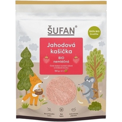 Šufan kašička BIO nemléčná jahodová 180 g