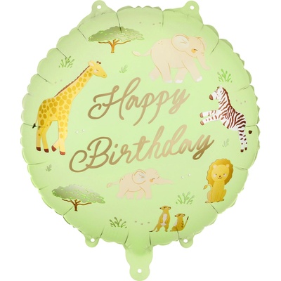 Albi Balónek fóliový Happy Birthday Safari