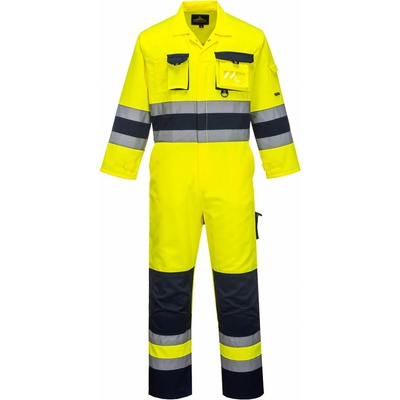 Portwest TX55 Nantes Hi-Vis kombinéza žltá-námornícka modrá 2XL