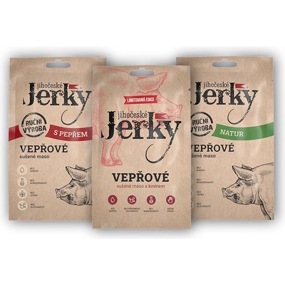 Jihočeské Jerky Vepřové natur 20 g