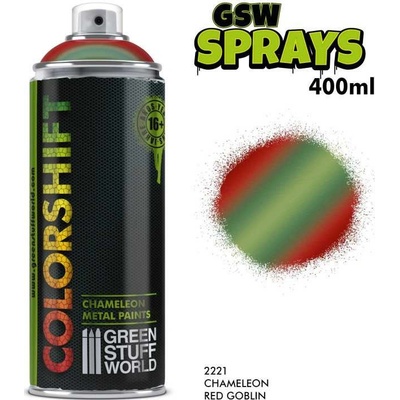 Green Stuff World Colorshift Chameleon Metal Paint Spray Red Goblin 400 ml