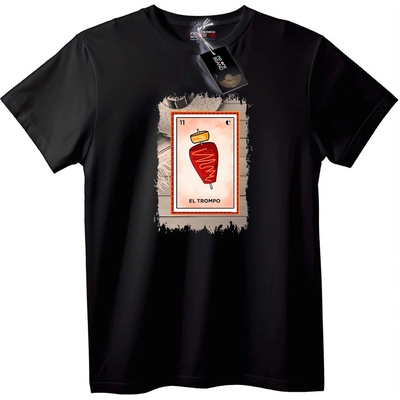 NOONEBRAND Тениска El Trompo - 7XL, Black