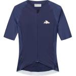 CafÉ du cycliste Дамска фланелка с къс ръкав за колоездене CAFÉ DU CYCLISTE Women's Vinciane Cycling jersey - Navy - размер XS (156-3107-0111)