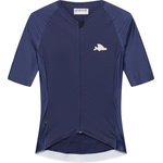 CafÉ du cycliste Фланелка с къс ръкав за колоездене CAFÉ DU CYCLISTE Women's Vinciane Cycling jersey - Navy - размер XS (156-3107-0111)