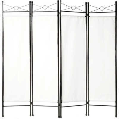 Tectake 401660 paraván 180 x 160 x 2,5 cm bílý