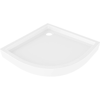 Mexen Flow+ полукръгъл поддушов корито 80 x 80 cm, бял гланц - 46Q108080H (46Q108080H)