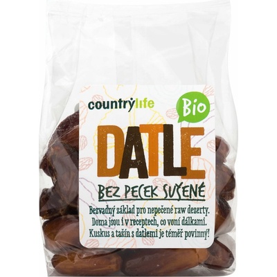 Country Life Bio Datle sušené bez kôstok 250 g