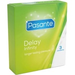 Pasante 3 бр. Задържащи презервативи Pasante Infinity (Delay)