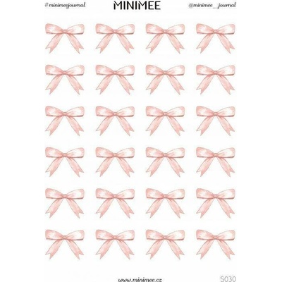 Minimee Samolepky MINIMEE journal - Úzké mašličky S030