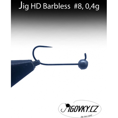 Jigovky.cz Jigová hlava HD BARBLESS vel.8 0,4g 5 ks