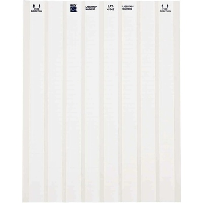 Brady LAT-4-747-10 / 029709, LaserTab Laser Printable Labels, 20.32 mm x 6.35 mm