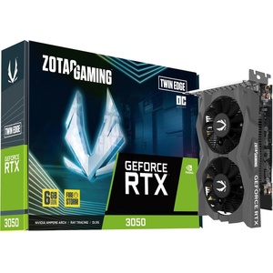 ZOTAC GeForce Twin Edge RTX 3050 6GB GDDR6 96bit (ZT-A30510H-10L) Видео карти