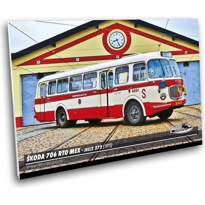 Obraz č. 02 - ŠKODA 706 RTO MEX - Jelcz 272 (1973) 100 x 70 cm