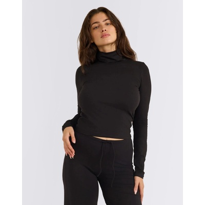 Organic Basics Everyday Turtleneck Black