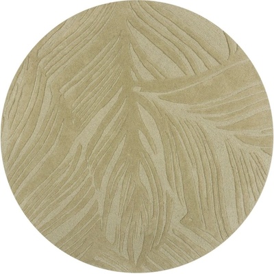 Flair Rugs Зелен вълнен кръгъл килим ø 160 cm Lino Leaf - Flair Rugs (503119373943)