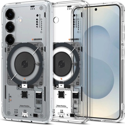 Spigen Хибриден кейс с висока степен на защита с MagSafe за Samsung Galaxy S25 - Spigen Ultra Hybrid MagSafe Neo One Case (прозрачен) (ACS09470)