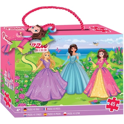 Grafix Детски пъзел Grafix от 45 части - Принцеси (400089 Princess)