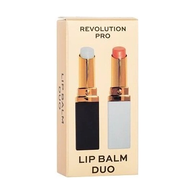 Revolution Pro Lip Balm Duo 2,7 g balzám na rty Clear Lip Balm 2,7 g + balzám na rty Tinted Lip Balm 2,7 g darčeková sada