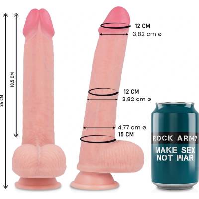 Rockarmy Harness + Liquid Silicone Premium Kingcobra Realistic 24cm