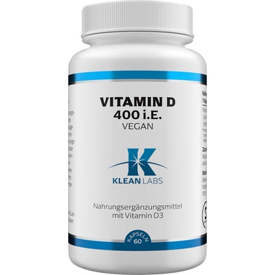 KLEAN LABS Витамин d 400 iu веган - 60 капсули
