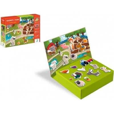 Teddies Magnetická hra Farma 35ks v krabici 31x22x5cm