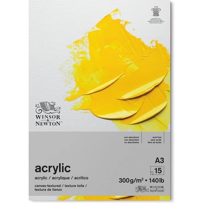 Winsor & Newton Blok na akrylové barvy Winsor & Newton, 300 g/m2 - A3