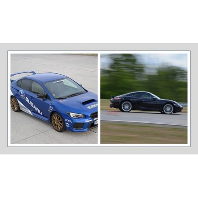 Subaru a Porsche 1 osoba 4 4 kola