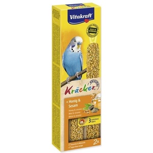 Vitakraft Пръчици Vitakraft Kracker за вълнисти папагали, с мед и сусам 2бр (492-26230)
