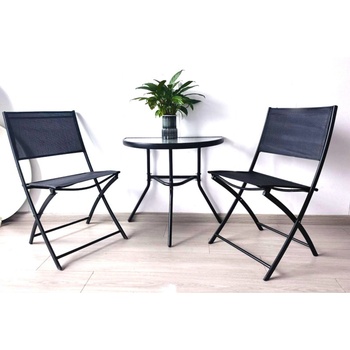 Pepita Балконен комплект за 2 лица Pepita Mallorca - черен (CDS-101)