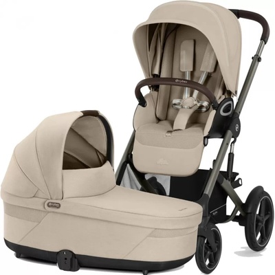 CYBEX Talos S Lux + Cot S 2026 Almond Beige Taupe Frame – Zboží Dáma