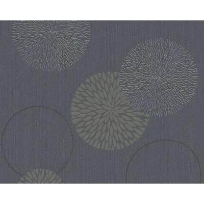 A.S. Création Vliesová tapeta Casual Living Graphics Floral Black 10,05 x 0,53 m