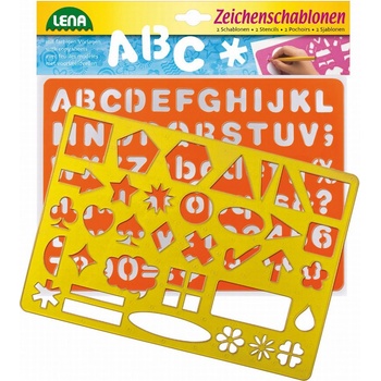 Kresliace šablóny symboly písmená