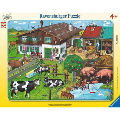 Ravensburger rámové Zvířátka na statku 33 dílků